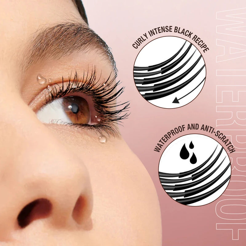 O.TWO.O Mascara Waterproof 4D Silk Fiber Curling Volume Lashes Thick Lengthening  Nourish Eyelash Extension High Quality Makeup